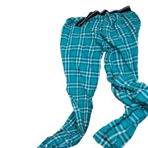 George Teal Plaid Pajama Pants